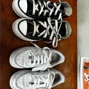 Girls Nike Air Force 1 & Converse High Top Bundle